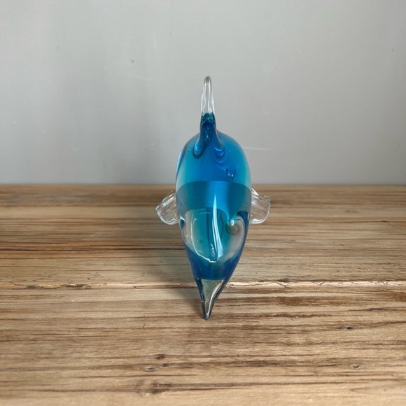 Fifth Ave Crystal Glass Dolphin Figurine - Picture 4 of 8